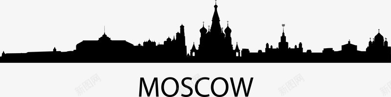 手绘睡莲线条Moscow城市图标图标