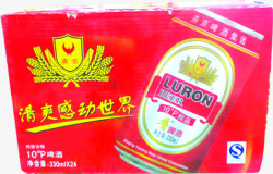 红色燕京啤酒箱子包装素材