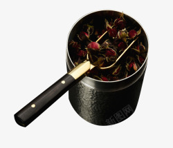 精品木柄纯铜茶勺茶匙茶铲素材