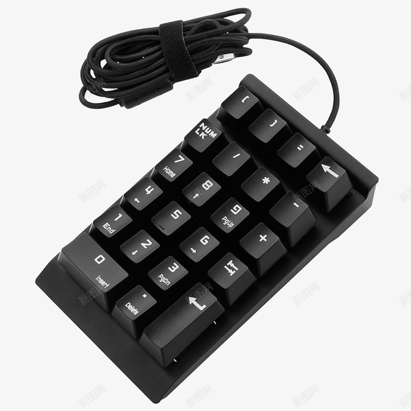 机械黑轴小数字键盘png免抠素材_88icon https://88icon.com 实物 数字键盘 机械键盘 键盘 黑色