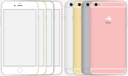 iPhone四种颜色素材