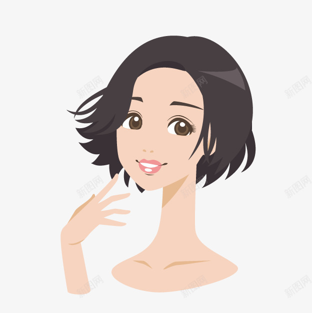 可爱女孩png免抠素材_88icon https://88icon.com 动漫 卡通女孩 卡通女性 发型展示 发型模特 可爱女孩 女孩 女性 女性发型 女性模特 手绘女孩