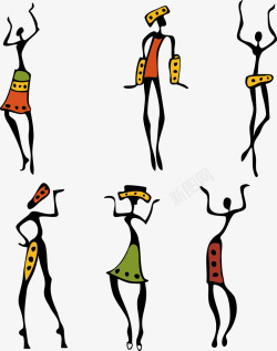 非洲女性舞蹈素材