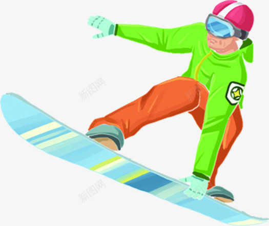 绿色衣服滑雪的人png免抠素材_88icon https://88icon.com 滑雪 绿色 衣服