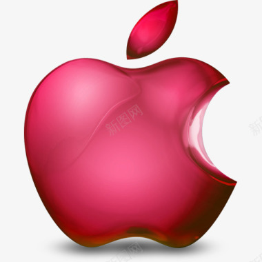 红色眩彩苹果图标图标