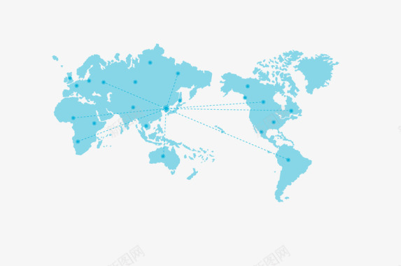 蓝色科技地球图标图标