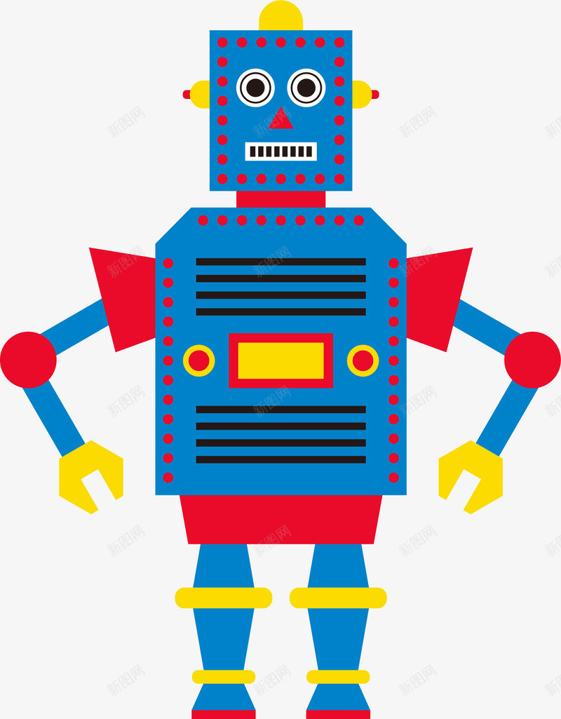 卡通扁平智能机器人插画png免抠素材_88icon https://88icon.com 智能机器人 机器人 机器超人 机械 现代科技 电子