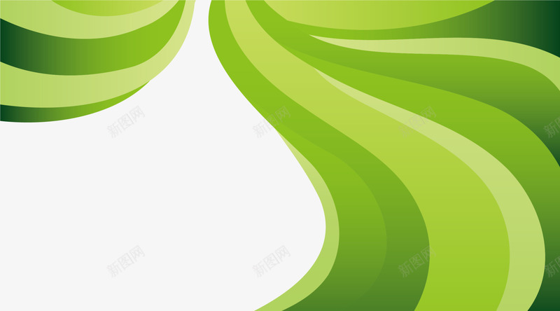 绿色曲线弧形png免抠素材_88icon https://88icon.com 图案 弧形 曲线 清新 简约 绿色 边框纹理