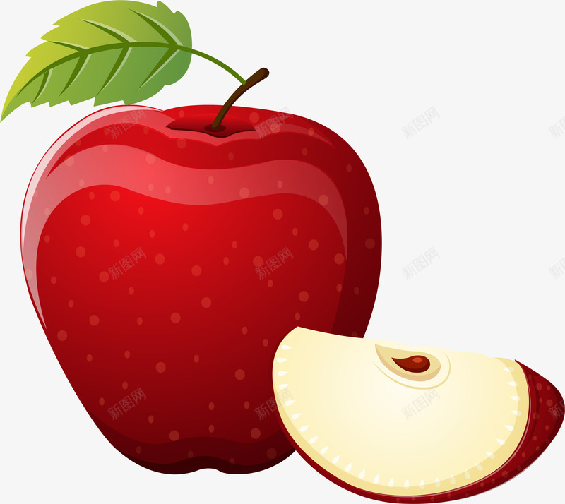 美味的红苹果矢量图eps免抠素材_88icon https://88icon.com 新鲜的红苹果 矢量png 红苹果 美味的红苹果 营养丰富 补充营养 矢量图