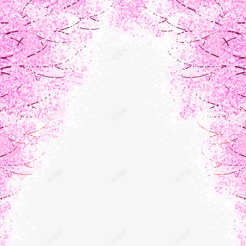 紫色清新樱桃树装饰图案png免抠素材_88icon https://88icon.com 免抠PNG 樱桃树 清新 紫色 装饰图案