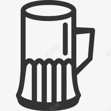 啤酒音乐节罐图标图标