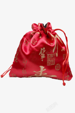 红色礼品福袋神秘新品袋送礼素材