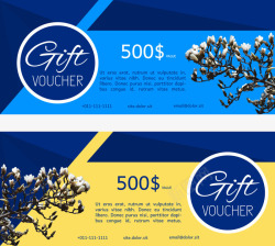 玉兰花抵用券素材