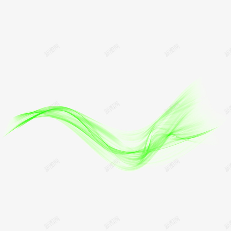 绿色曲线波浪线png免抠素材_88icon https://88icon.com 曲线 波浪线 绿色曲线 绿色波浪线