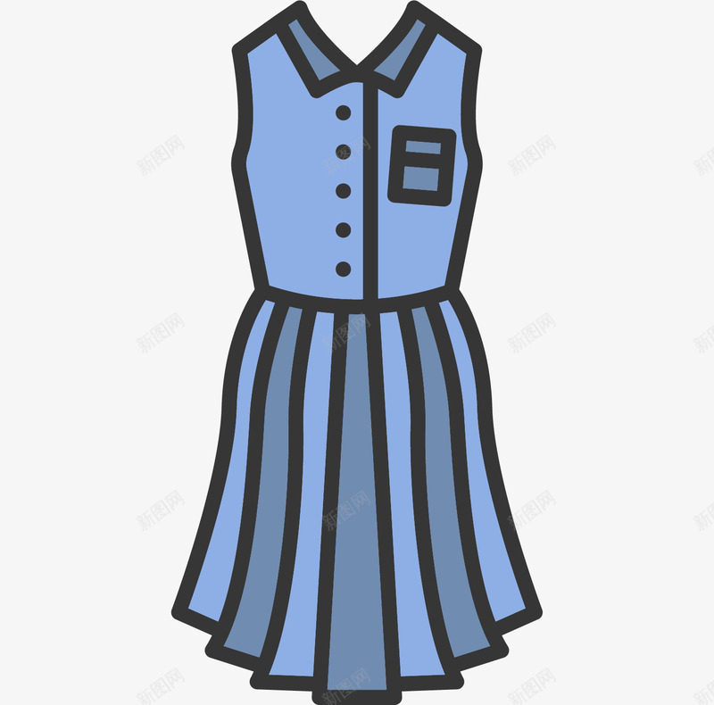 简易卡通服饰png免抠素材_88icon https://88icon.com 卡通 插画 服饰图案 漫画衣服 简易卡通服饰 衣服 装饰物品 连衣裙