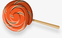 昌邑手绘橙色的糖果图标图标