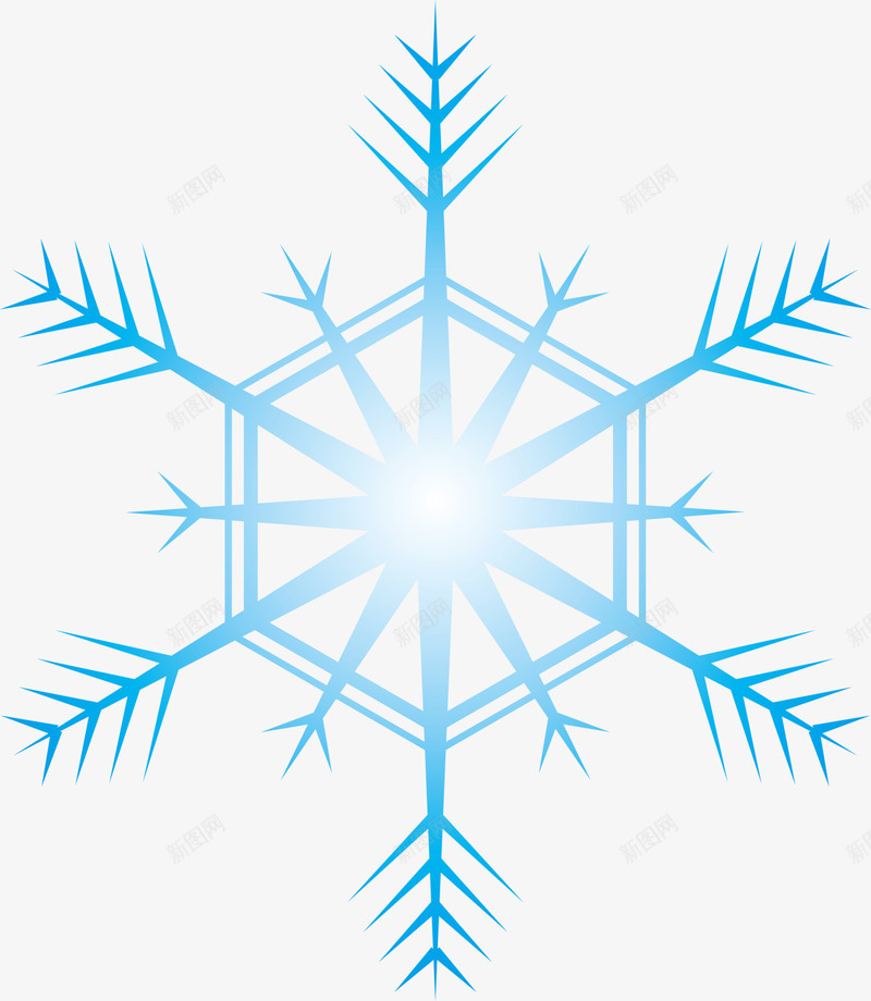 蓝色冬季雪花png免抠素材_88icon https://88icon.com winter 冬天 冬季 寒冬 蓝色雪花 雪花片 飘雪