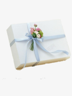白色婚庆礼品盒素材