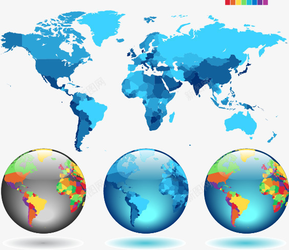 彩色世界地图png免抠素材_88icon https://88icon.com 世界地图 地球 彩色版图 蓝色地图图片素材免费地图 转换