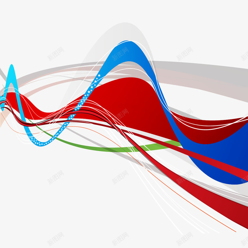彩色曲线波浪线png免抠素材_88icon https://88icon.com 彩色曲线 曲线 材料波浪线 波浪线