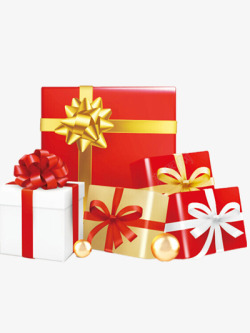 红色礼品盒素材