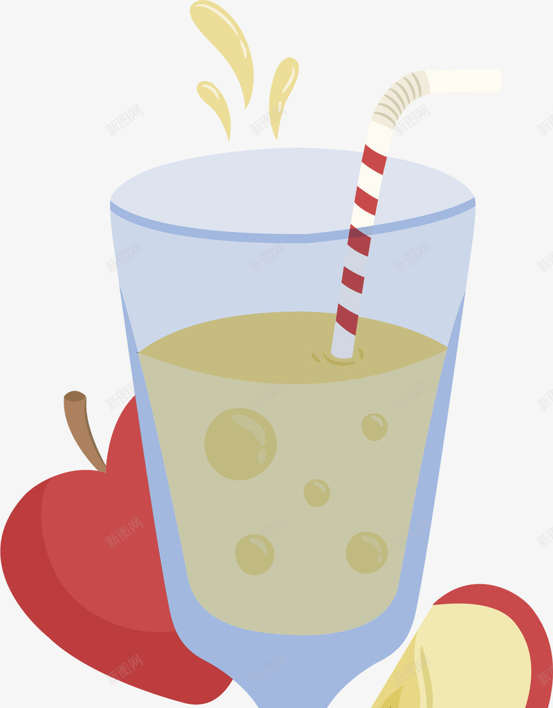 美味苹果汁png免抠素材_88icon https://88icon.com 水果 矢量素材 苹果 苹果汁