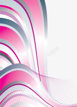 紫色线条曲线透视装饰背景素材