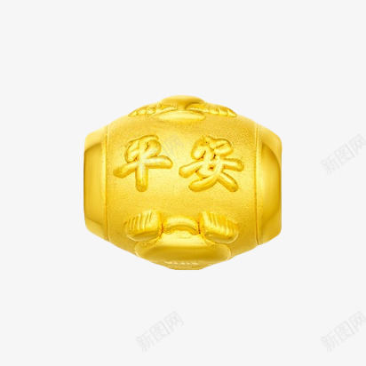 周大福平安黄金转运珠png免抠素材_88icon https://88icon.com 产品实物 周大福 平安 珠宝 童趣 转运珠