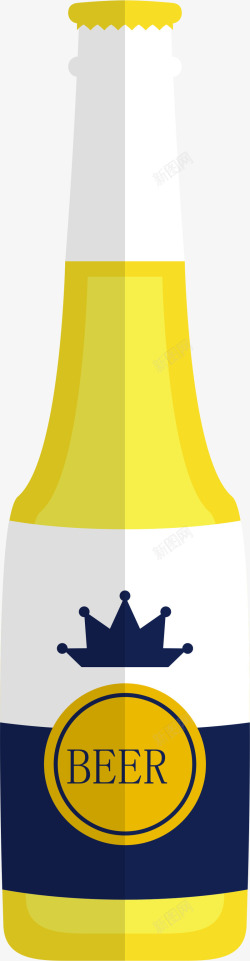 啤酒酒瓶卡通2素材