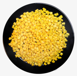 盘子里的玉米粒蔬菜素材