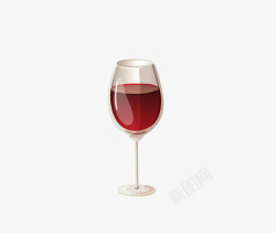 透明玻璃红酒杯素材