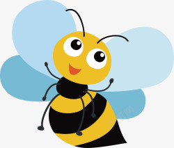采蜜蜜蜂在空中飞舞的小蜜蜂矢量图高清图片