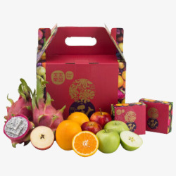 水果礼品盒装素材