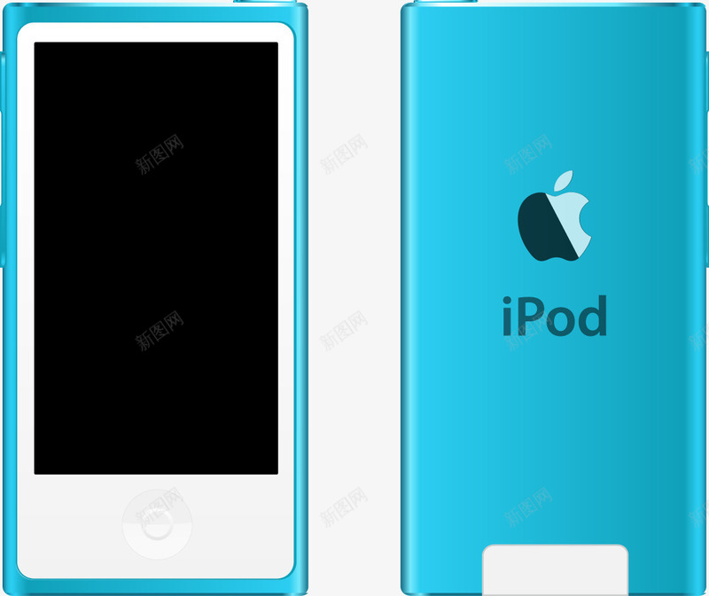 苹果MP4png免抠素材_88icon https://88icon.com IPOD 双十二促销 听音乐 苹果设备 视频设备