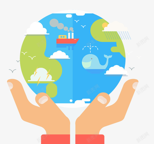 保护地球清新Banner海报背景psd免抠素材_88icon https://88icon.com 世界地球日 保护环境 地球 大自然 环境