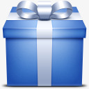 蓝色礼物彩盒箱目前礼品素材