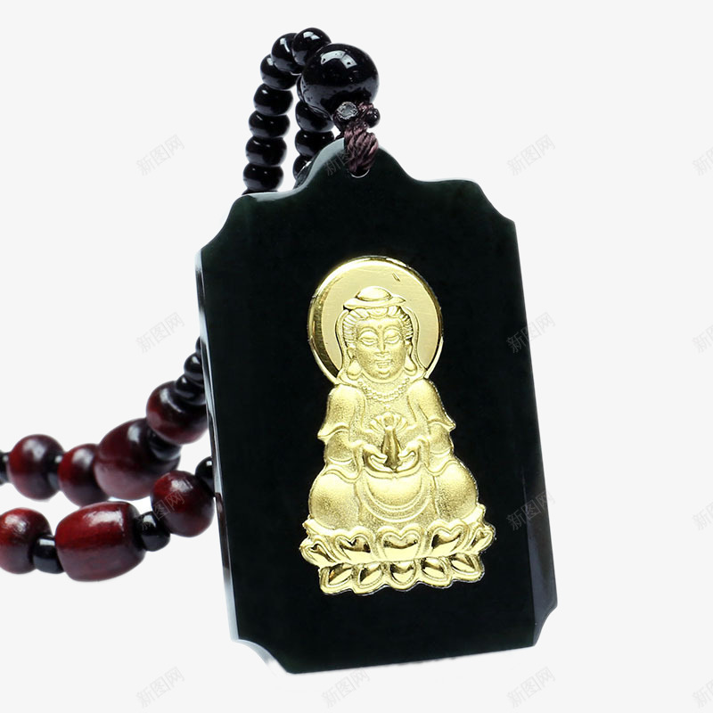 墨玉观音png免抠素材_88icon https://88icon.com 产品实物 吊坠 墨玉 宝石 挂件 玉 珠宝 观音 项坠 首饰 黄金