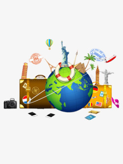 一起去旅行吧素材