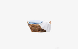 简约篮筐洗衣服木制篮筐放衣服图标高清图片