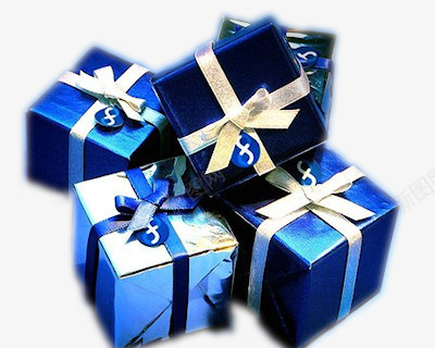 蓝色礼品盒png免抠素材_88icon https://88icon.com 圣诞节 礼品 礼盒 蓝色