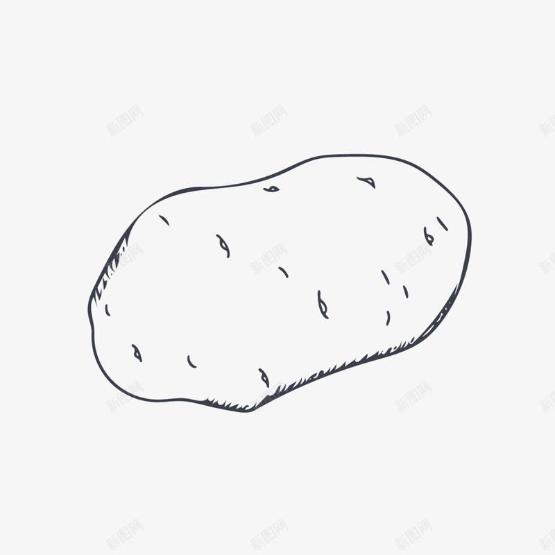 马铃薯png免抠素材_88icon https://88icon.com 手绘画 水果 蔬菜 食品餐饮 马铃薯