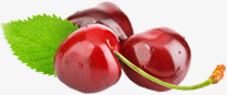 红色新鲜樱桃车厘子水果素材