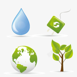 绿色环保网站元素素材