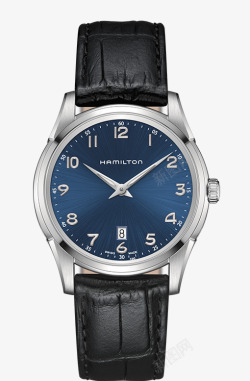 蓝色汉米尔顿腕表手表机械男表素材