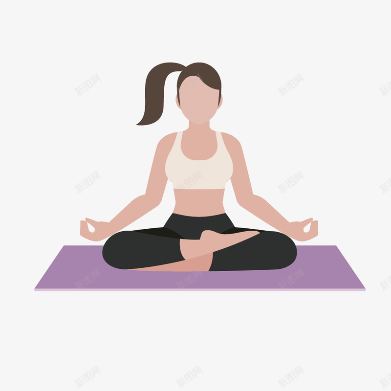 女性瑜伽锻炼png免抠素材_88icon https://88icon.com 女性 运动 锻炼 静心