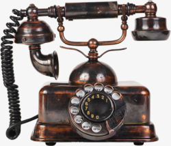 复古机械电话高清图片