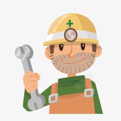 机械修理工矢量图素材