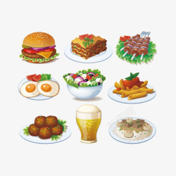 烤串丸子美食高清图片