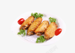 韩国烤肉五香烤鸡翅膀高清图片