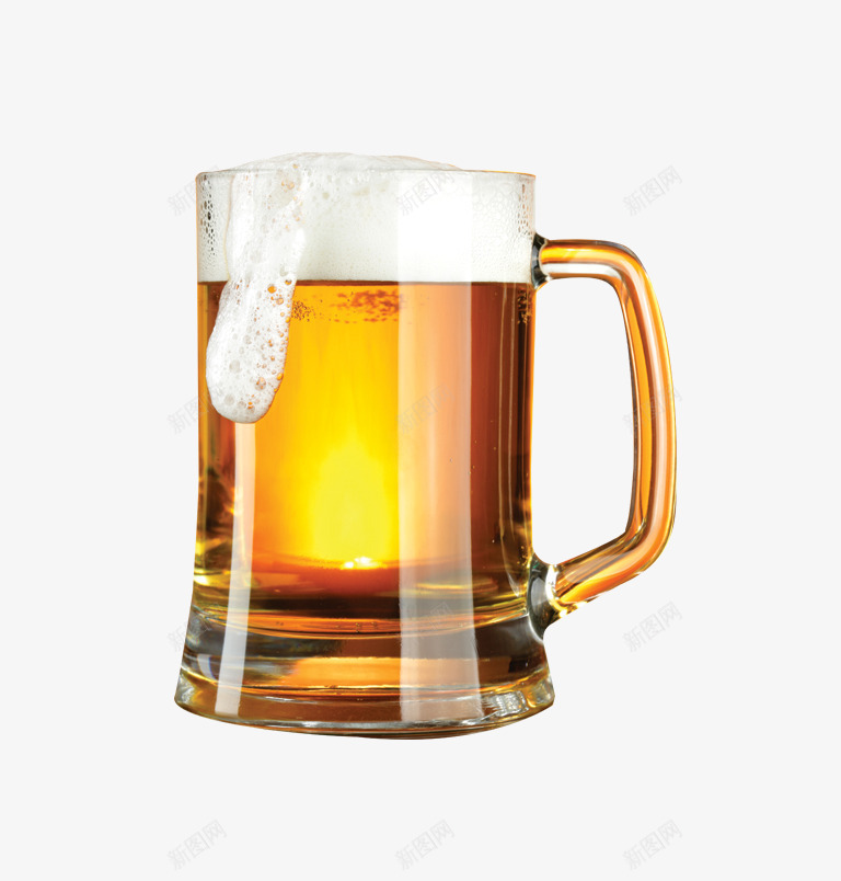 酒吧啤酒满png免抠素材_88icon https://88icon.com 倒满一杯啤酒 啤酒 玻璃杯 酒吧